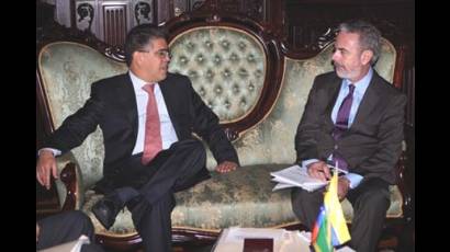 Canciller venezolano recibe a su homólogo de Brasil