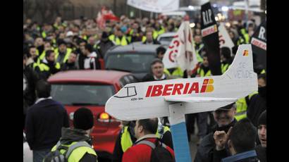 Huelga de trabajadores de Iberia