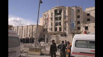 Ataque contra sede de televisión educativa en Siria
