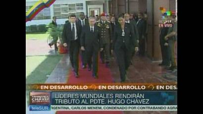 Presidente Raúl Castro a su llegada a la Academia Militar 