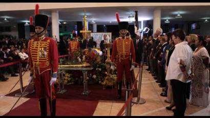 Ceremonia de Estado en tributo a Chávez