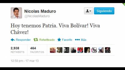 Nicolás Maduro llega a Twitter