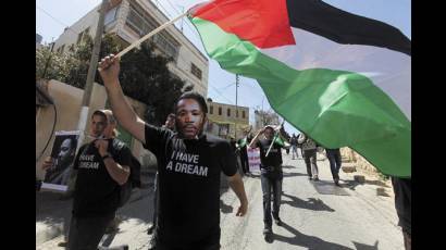 Protestan por llegada de Barack Obama a Cisjordania