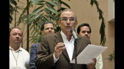 Humberto de La Calle, representante del gobierno colombiano