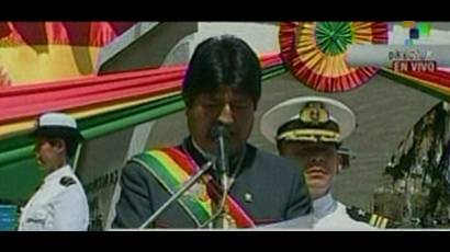 Evo Morales preside conmemoración del Día del Mar en Bolivia