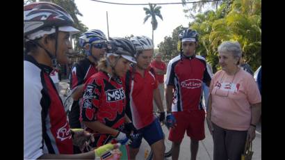 Jóvenes ciclistas