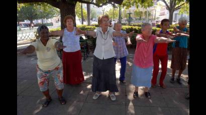 Ejercicios en la tercera edad