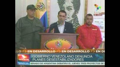 Venezuela denuncia planes desestabilizadores