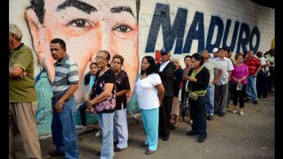 Votantes en Venezuela