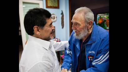 Fidel Castro Ruz y Diego Armando Maradona