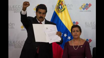 Presidente electo de Venezuela Nicolás Maduro