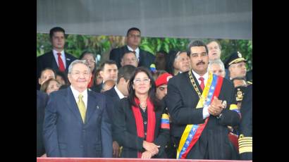 Nicolás Maduro y Raúl Castro Ruz