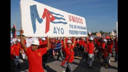 Día Internacional de los Trabajadores en Cuba