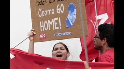 Manifestaciones contra visita Obama a Costa Rica