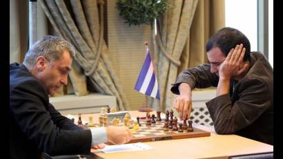 Leinier Domínguez y su par ucraniano Vassily Ivanchuk