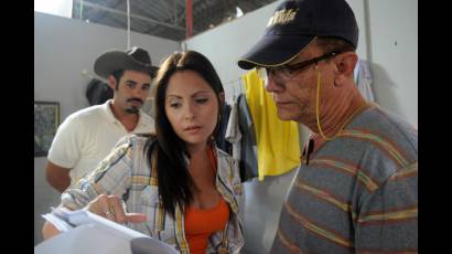 Escena de la novela Tierras de fuego