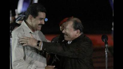 Nicolás Maduro y Daniel Ortega