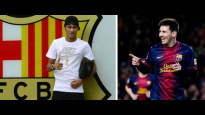 Neymar y Lionel Messi 