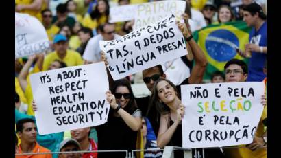 Jornada de protestas en Brasil