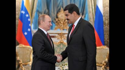 Vladimir Putin y Nicolás Maduro 