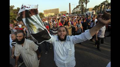 Seguidores del presidente egipcio derrocado