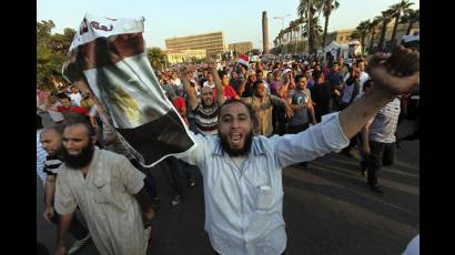 Seguidores del presidente egipcio derrocado