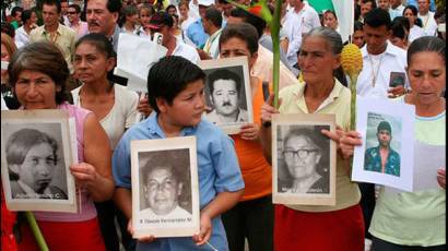 Familiares recuerdan a las víctimas