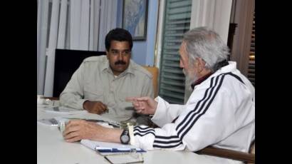 Nicolás Maduro visita a Fidel Castro 