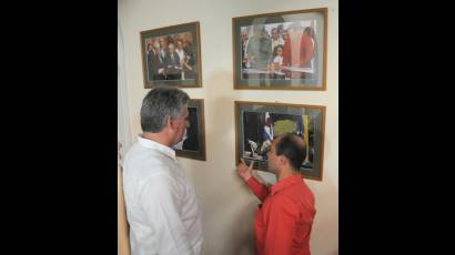 Miguel Díaz-Canel y  Edgardo Antonio Ramírez