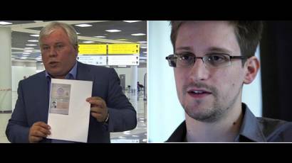 Anatoly Koutcherena y Edward Snowden