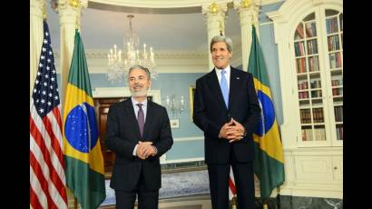 Antonio Patriota y John Kerry