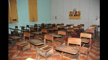 Aula donde estudió Fidel Castro Ruz