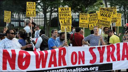 Protestas contra la guerra en Siria