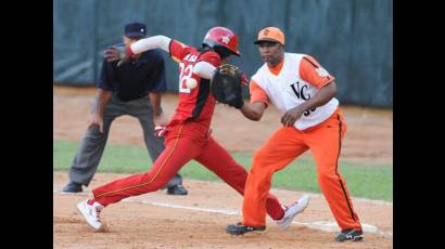 Juego entre los equipos de Villa Clara y Matanzas