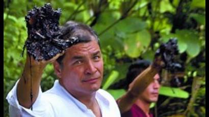 El presidente de Ecuador Rafael Correa