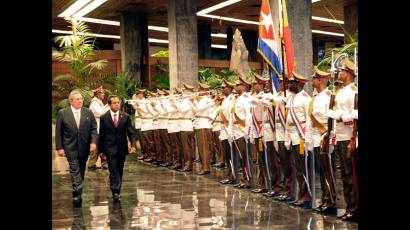 Recibió Raúl al Presidente de Timor-Leste   