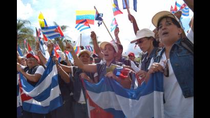 Delegación cubana a Ecuador