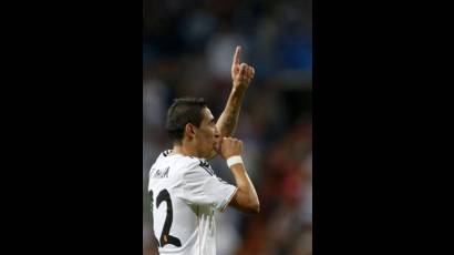 Ángel Di María celebra su gol