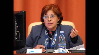 Lina Pedraza Rodríguez, ministra de Finanzas y Precios.