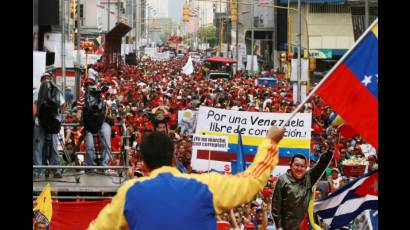 Apoyo del pueblo venezolano a Nicolás Maduro