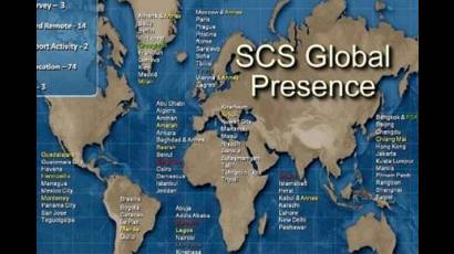 Mapamundi del espionaje secreto de EE.UU.