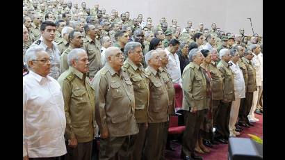 El acto fue presidido por el General de Ejército Raúl Castro Ruz