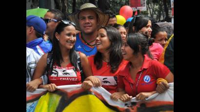Marcha estudiantil en Venezuela
