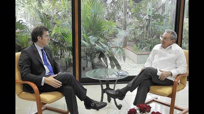 Recibió Raúl al presidente de la Junta de Galicia