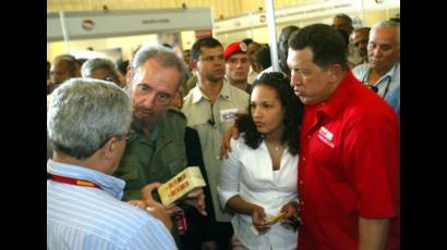 Fidel y Hugo Chávez