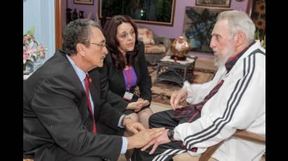 Fidel Castro Ruz y Dr. Kenny Davis Anthony