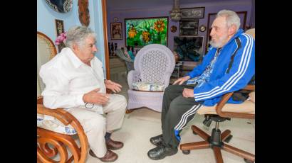 Fidel y José Mujica
