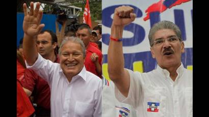 Candidatos presidenciales salvadoreños