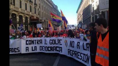 Manifestación en España