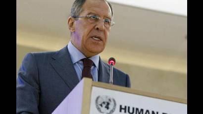 Canciller ruso Serguei Lavrov